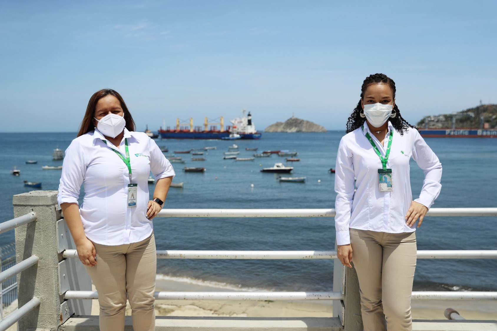 En la Sociedad Portuaria de Santa Marta, mamás en tiempos de pandemia