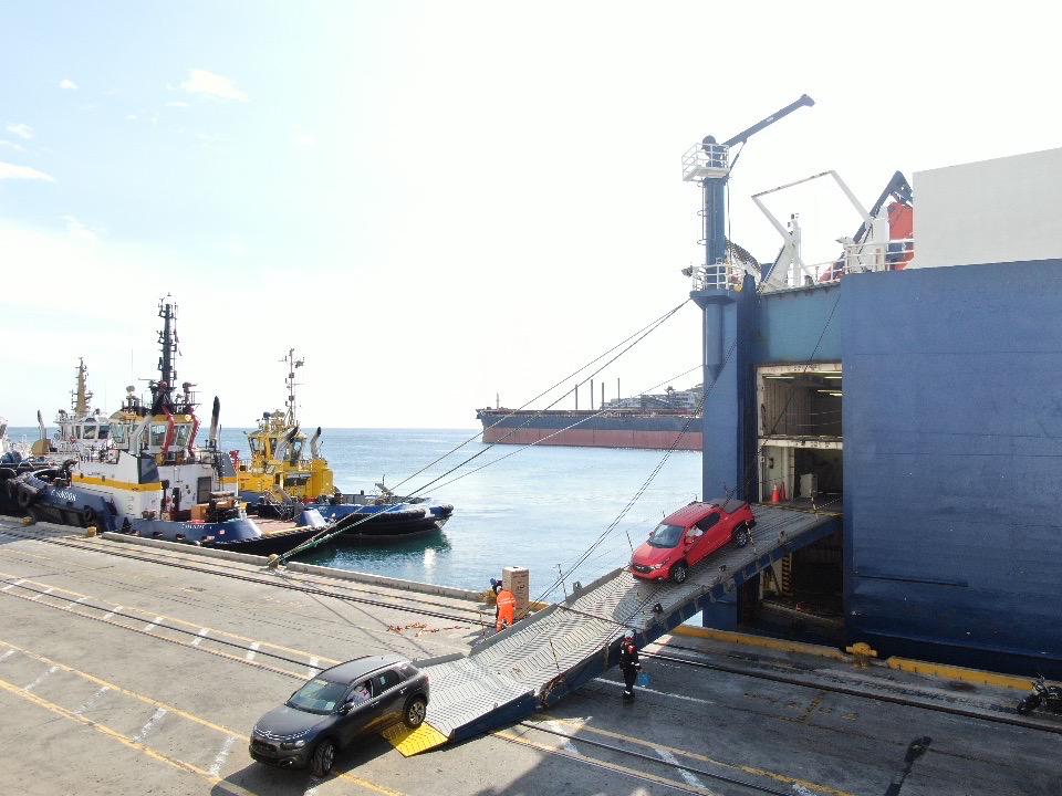 Un nuevo servicio de carga rodada con recalada en el Puerto de Santa Marta