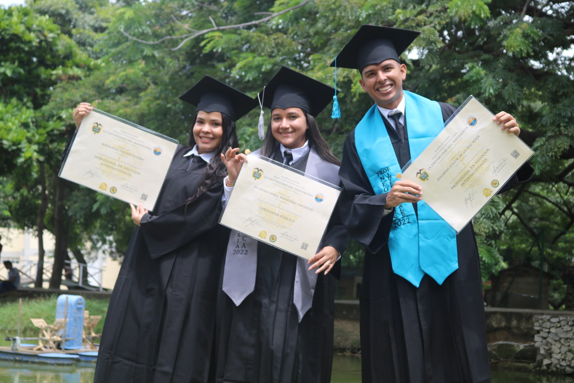 Tres nuevos profesionales del Programa de Mejoramiento Educativo de la Fundación Sociedad Portuaria de Santa Marta