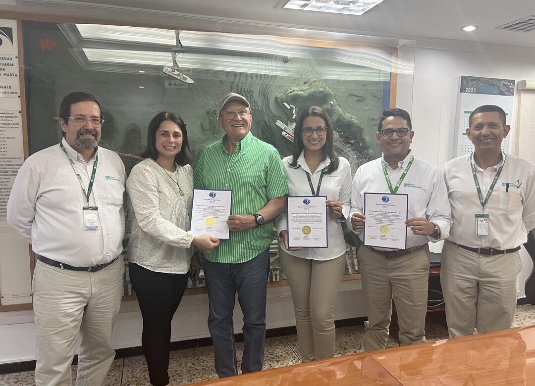 La Sociedad Portuaria de Santa Marta recibe nuevamente la certificación BASC en la versión 6-2022