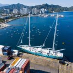 Arribó el velero Anemos al puerto de santa marta