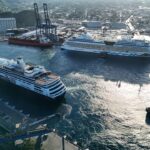 Arribo simultáneo de dos cruceros al Puerto de Santa Marta