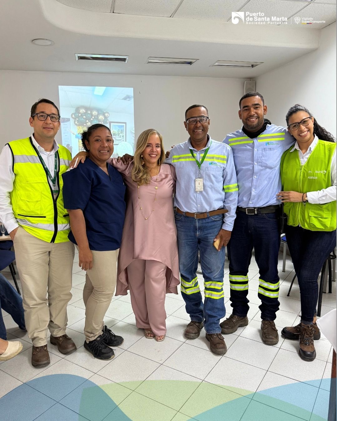 Puerto de Santa Marta despide a Ketty Paternina, quien se pensiona tras siete años de servicio
