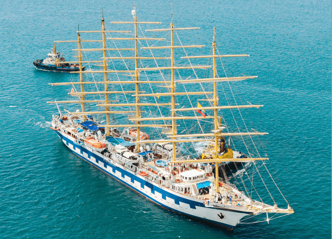 Royal Clipper Regresa a Santa Marta con Más de 250 Turistas