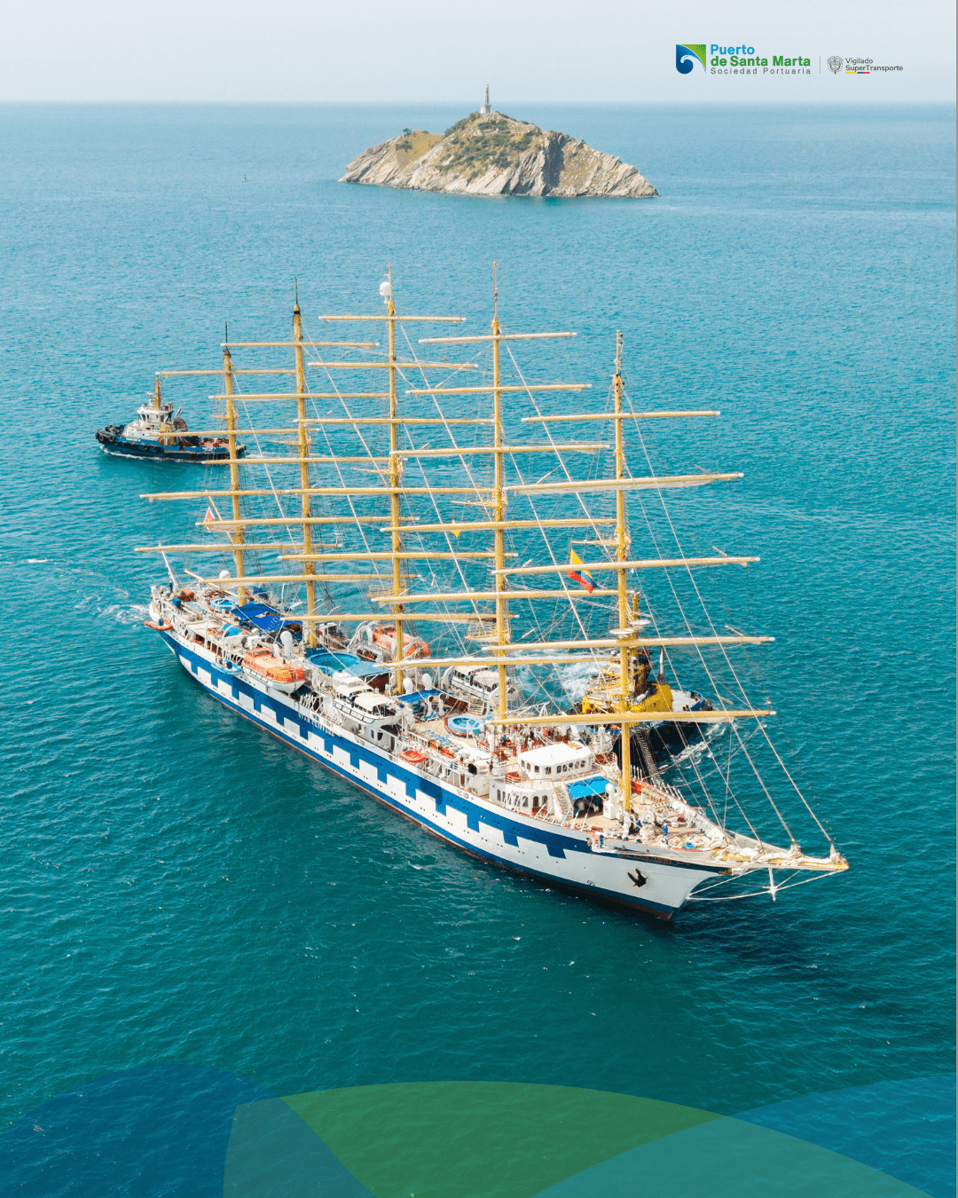 Royal Clipper Regresa a Santa Marta con Más de 250 Turistas