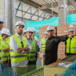 Visita al Puerto de Santa Marta del viceprimer ministro de Bélgica, Maxime Prévot