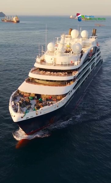 Puerto de Santa Marta recibe el décimo crucero de la temporada 2025–2026: arriba el Le Dumont D’Urville