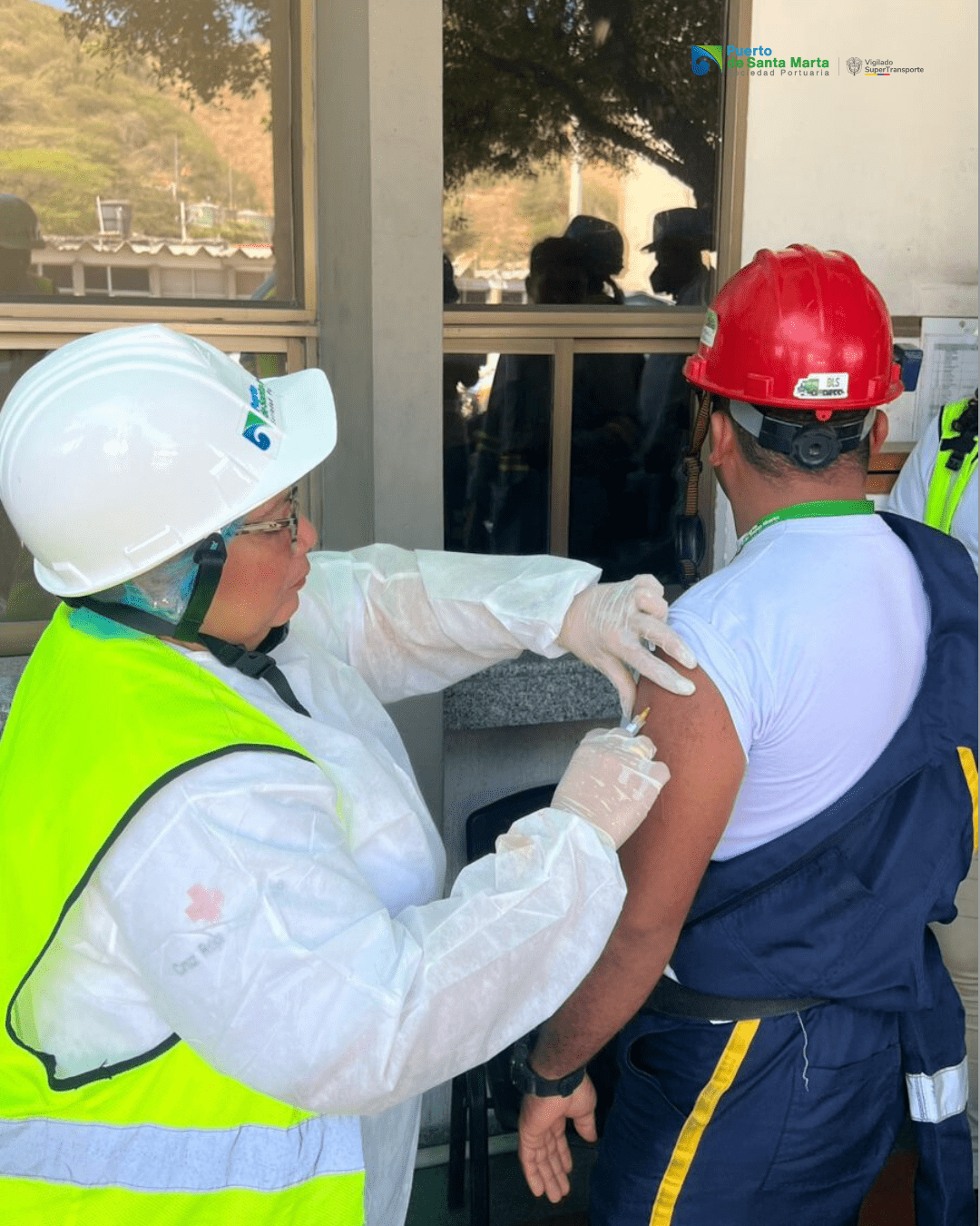 Puerto de Santa Marta refuerza la prevención: colaboradores reciben primera dosis contra el dengue